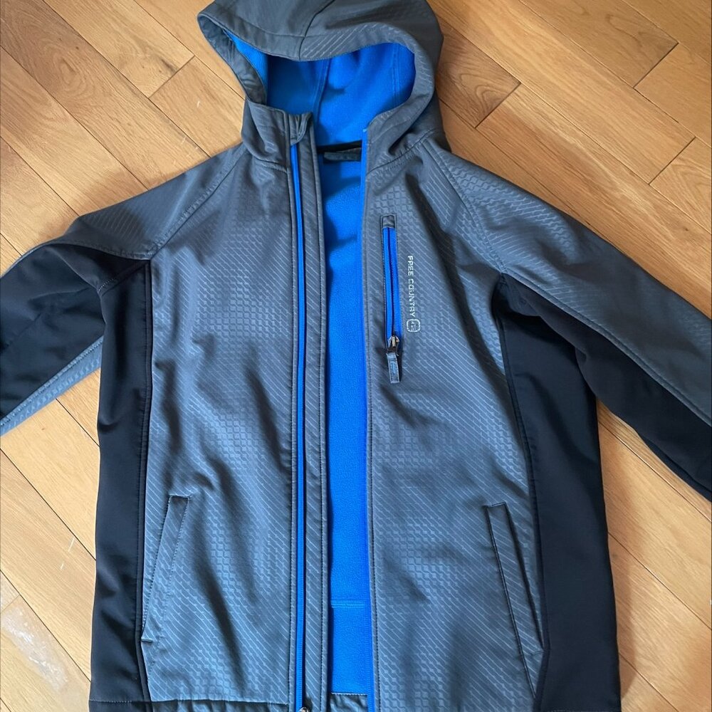 Boy's Free Country lightweight jacket, Grey, excellent condition - L (10-12)